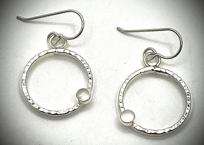 Sterling Pluto Earrings with Gemstones