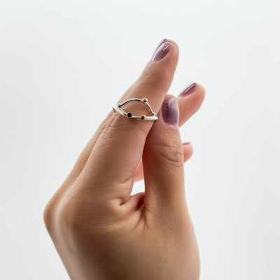 Sweet nothing ring with blue sapphire