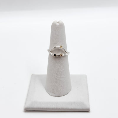 Sweet nothing ring with blue sapphire