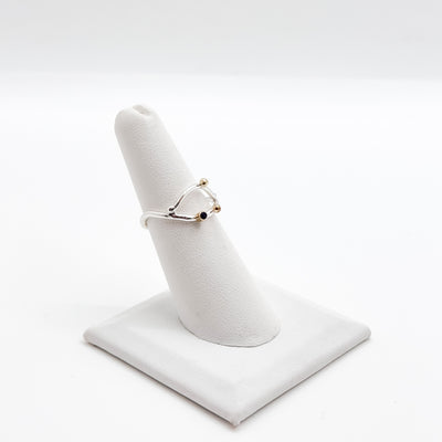 Sweet nothing ring with blue sapphire