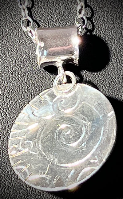 Bone Moon Face Necklace