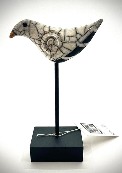 Raku Bird Sculpture