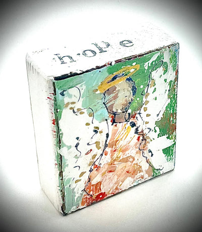 Angel Painted Block