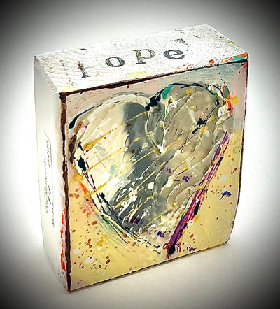 Heart Painted Block