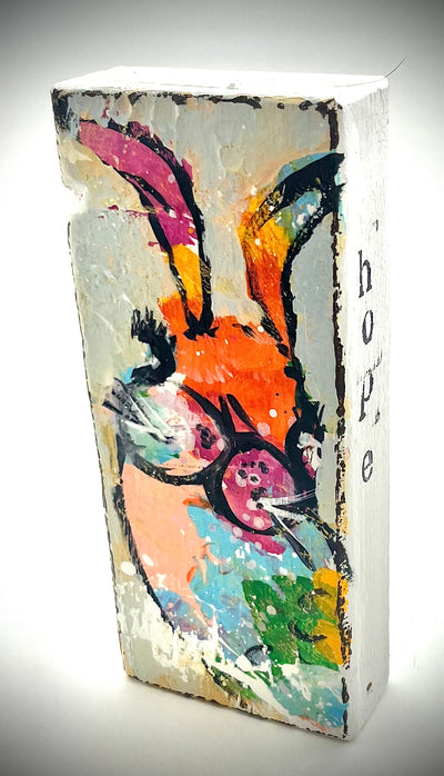 Bunny Painted Block