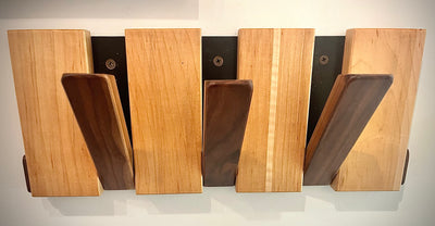 Maple and Walnut Wall Rack