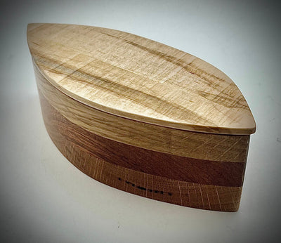 Handmade Wooden Leaf Box