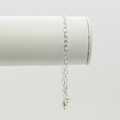 single white pearl bracelet