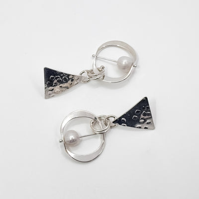 Original Naught Earrings with white pearl