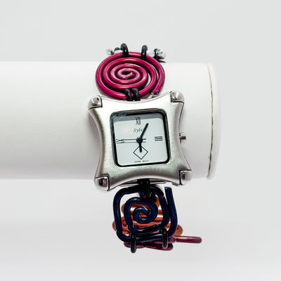 WT1 Square watch face on aluminum band