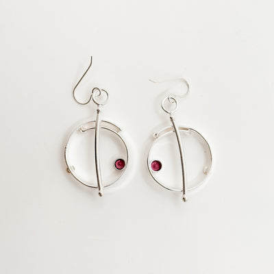 Saturn overlap earrings