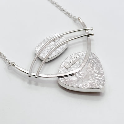 Jovie Choker with Fossilized Coral & blue moss Agate necklace