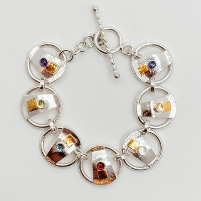 Lawa Round bracelet with stones