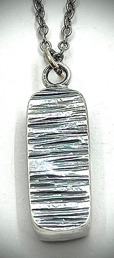 Moss Agate Necklace on Cable Chain