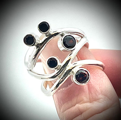 Red Zircon Nadja Ring