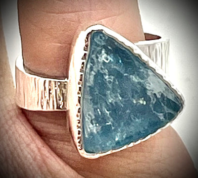 Boiler Chip Aquamarine Ring