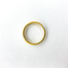 over top view of 8mm 14k Gold Hammered Band in size 8 by Judie Raiford