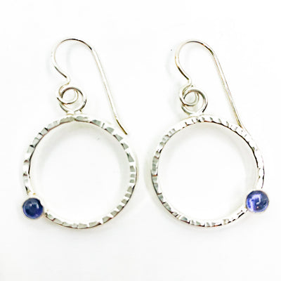 Sterling Pluto Earrings with Amethyst by Judie Raiford