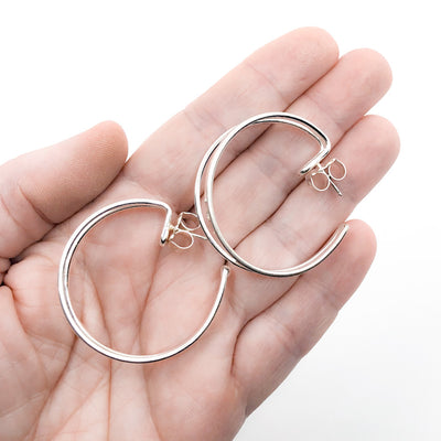 Sterling Looped End Earrings