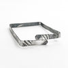 Oxidized Sterling Heavy Square Bangle