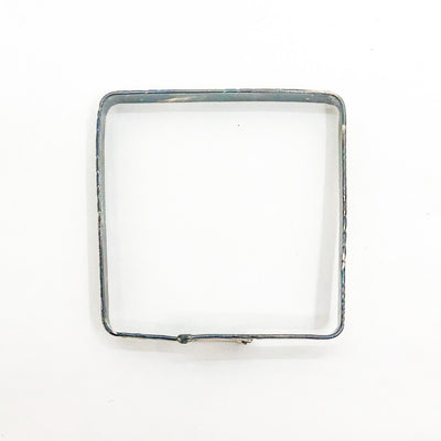 Oxidized Sterling Heavy Square Bangle