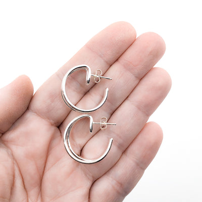 Sterling Looped End Earrings