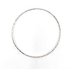 over top view of Sterling Ball Pein Bangle by Judie Raiford
