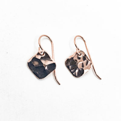 Rose Gold BP Square on Angle Earrings
