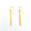 14k Gold Filled Ball Pein Bar Earrings by Judie Raiford