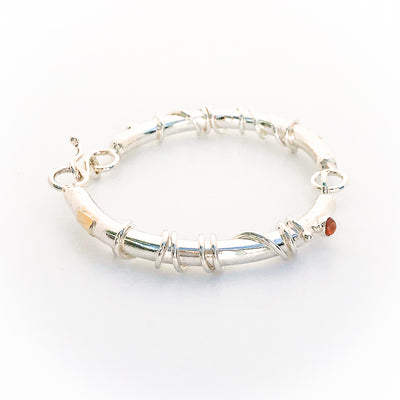 Hinged Bangle with Citrine by Judie Raiford