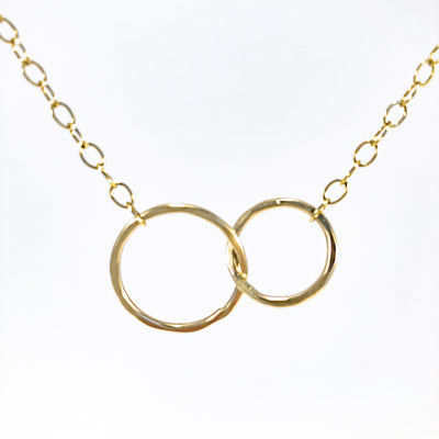 detail view of 14k gold fill Maggie Necklace by Judie Raiford