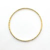 over top view of 14k Gold Filled Ball Pein Hammered Bangle by Judie Raiford