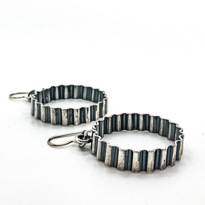 Sterling Small Corrugated Hoops