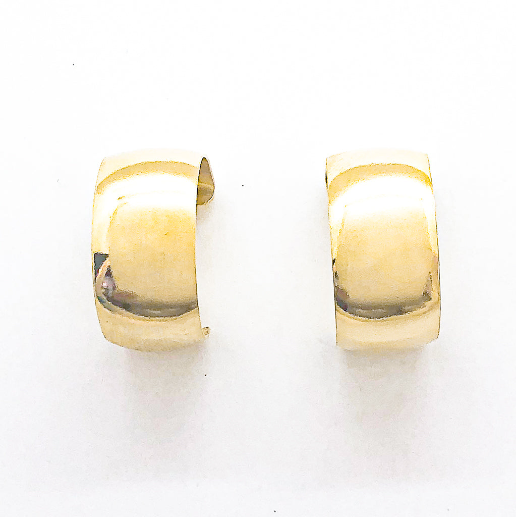14k Gold Filled Wedding Ring Hoop Earrings by Judie Raiford