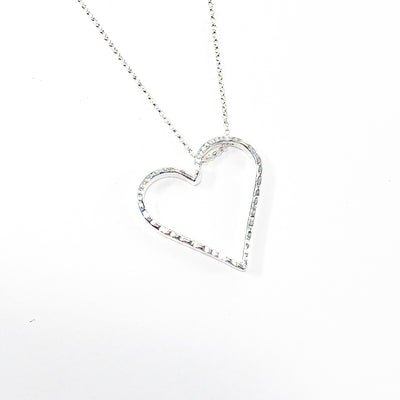 detail view of Small Jane Heart Necklace by Judie Raiford