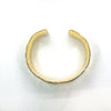 over top view of 3/4" 14k Gold Filled 3/4" Ball Pein Anticlastic Cuff by Judie Raiford