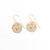 14k Gold Filled ball Pein Hammered Mini Circle Earrings by Judie Raiford