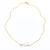 Flat Lay view of White Baroque Pearl on 14k Gold  Filled Chain Necklace by Judie Raiford