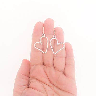 Small Jane Heart Earrings