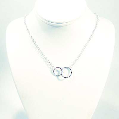 Sterling silver Maggie Necklace by Judie Raiford on mannequin