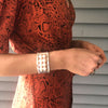 Sterling Sue Pearl Bracelet by Judie Raiford worn on model