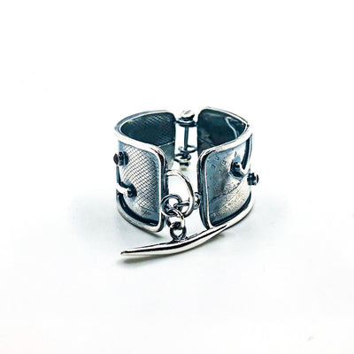 Flashed and Fused Bracelet with Gemstones