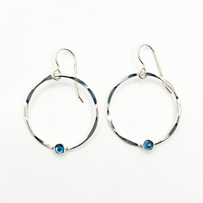 Small Orbit Earrings with Gemstones