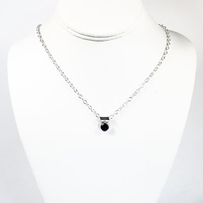 Sterling Garnet Necklace