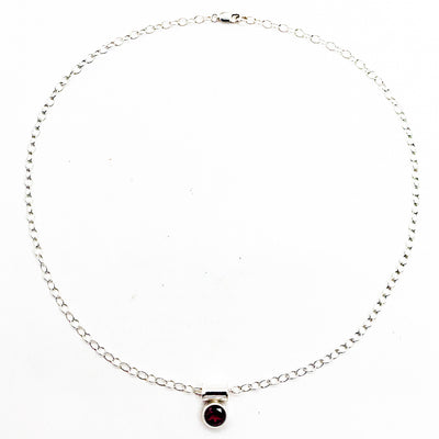 Sterling Garnet Necklace