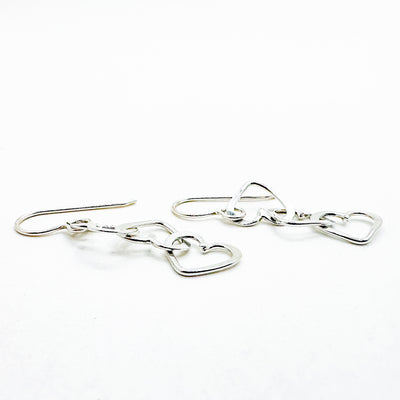 Small Triple Heart Earrings