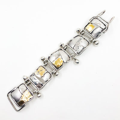 Sterling and 24k J Edgar Bracelet by Judie Raiford