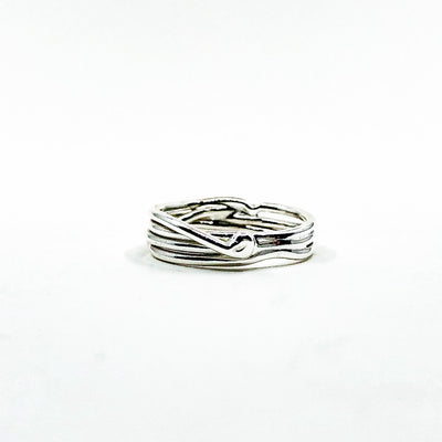 Sterling Random Theory Skinny Ring by Judie Raiford