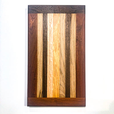 Cutting Board with Oak, Cherry and Walnut