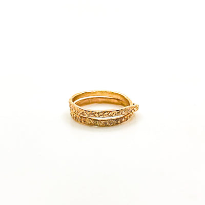 right side view of size 6.5 14k Gold Filled Infinity Ring by Donna Burdic